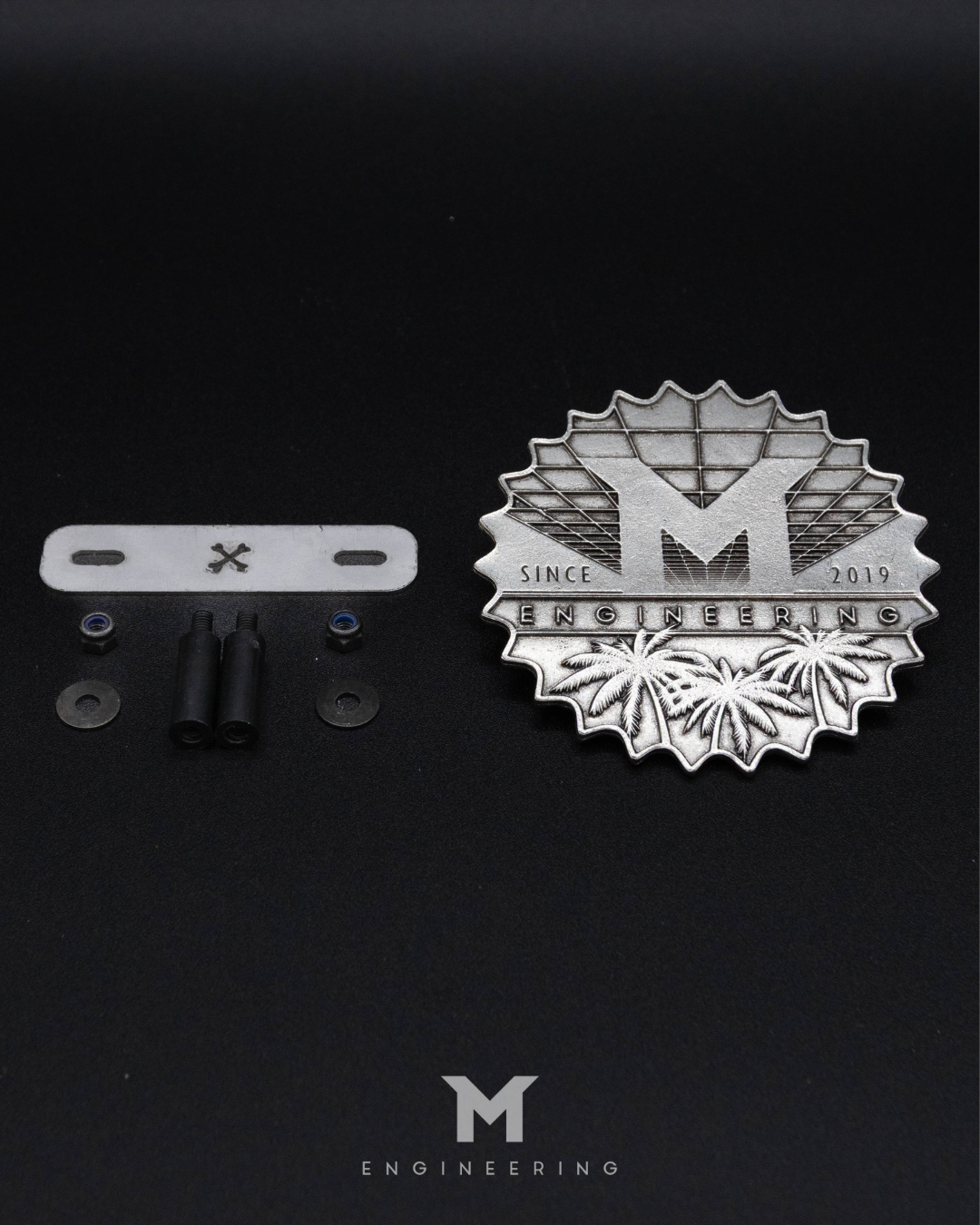 M-Engineering x Carbone.pl Metal Decklid Grill Badge for Porsche